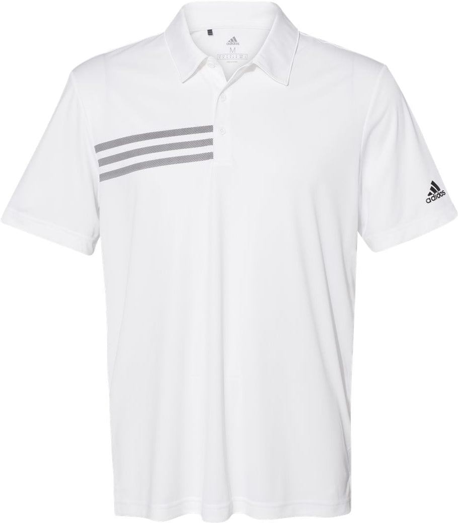 Adidas 3Stripes Shoulder Polo Shirt With Custom Embroidery | A324