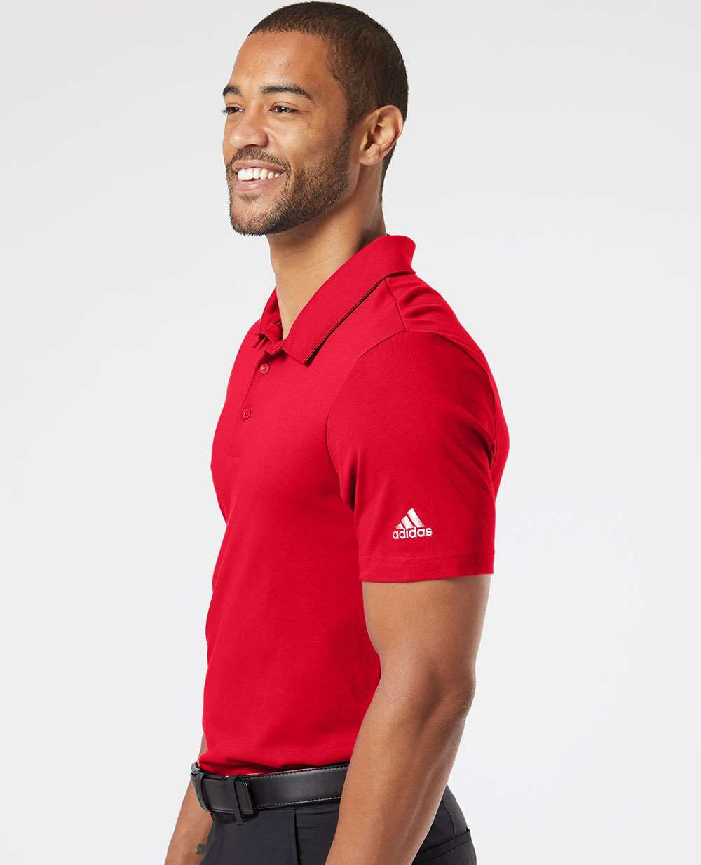 no-logo Adidas Cotton Blend Polo -Men's Polos-Adidas-Thread Logic
