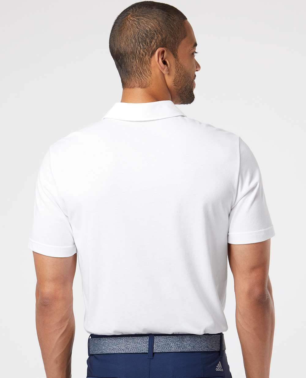 no-logo Adidas Cotton Blend Polo -Men's Polos-Adidas-Thread Logic