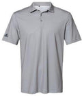 no-logo Adidas Diamond Dot Print Sport Shirt -Men's Polos-Adidas-Grey Three/Team Royal/Navy-S-Thread Logic