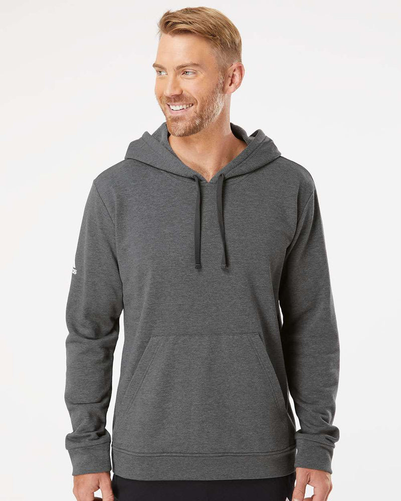no-logo Adidas Fleece Hooded Sweatshirt-Men's Layering-Adidas-Thread Logic