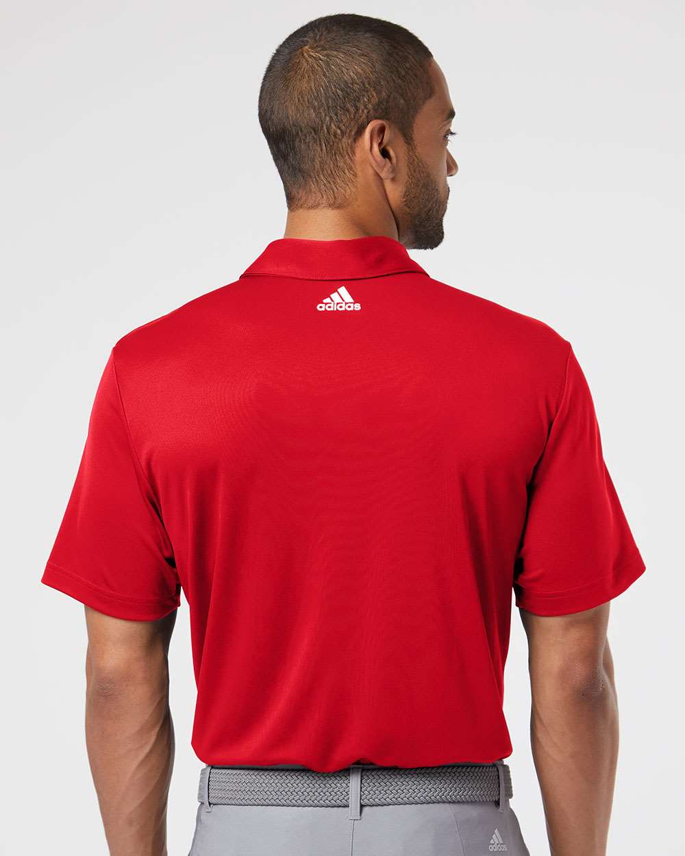 no-logo Adidas Floating 3-Stripes Sport Shirt -Men's Polos-Adidas-Thread Logic