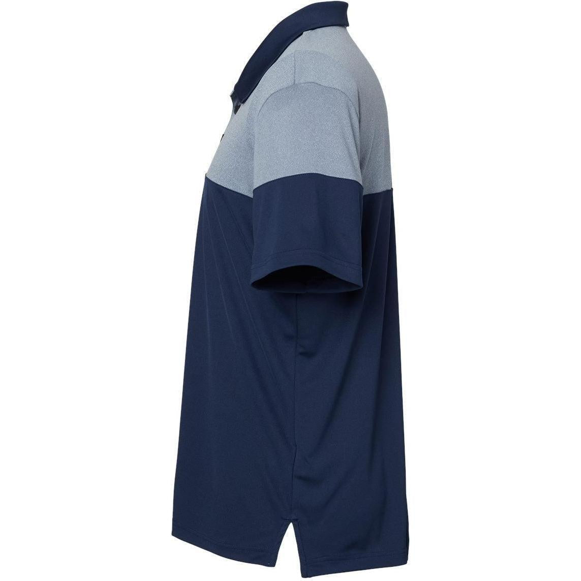 no-logo Adidas Heather 3Stripes Block Polo-Men's Polos-Adidas-Thread Logic