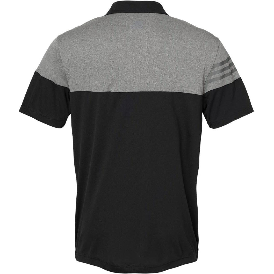 no-logo Adidas Heather 3Stripes Block Polo-Men's Polos-Adidas-Thread Logic