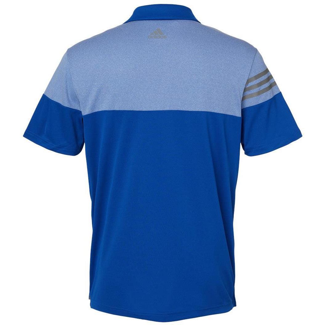 no-logo Adidas Heather 3Stripes Block Polo-Men's Polos-Adidas-Thread Logic