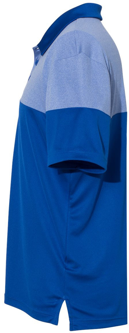 no-logo Adidas Heather 3Stripes Block Polo-Men's Polos-Adidas-Thread Logic