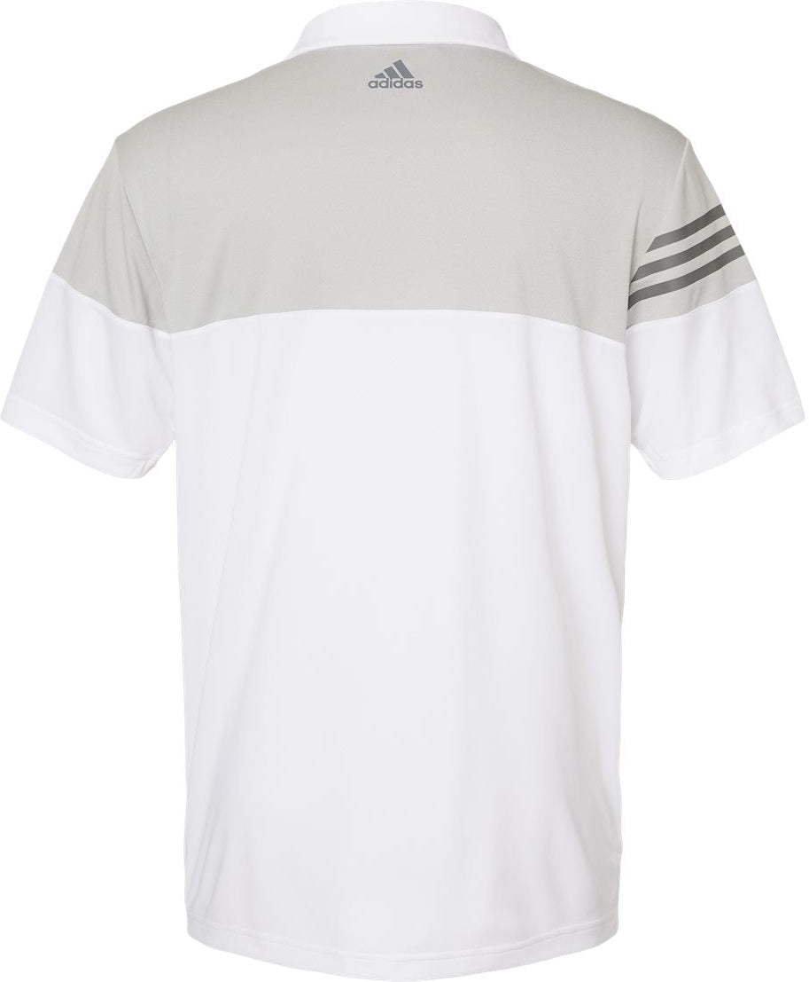 no-logo Adidas Heather 3Stripes Block Polo-Men's Polos-Adidas-Thread Logic