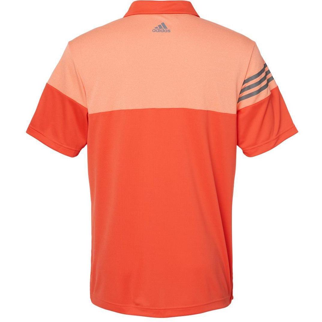no-logo Adidas Heather 3Stripes Block Polo-Men's Polos-Adidas-Thread Logic
