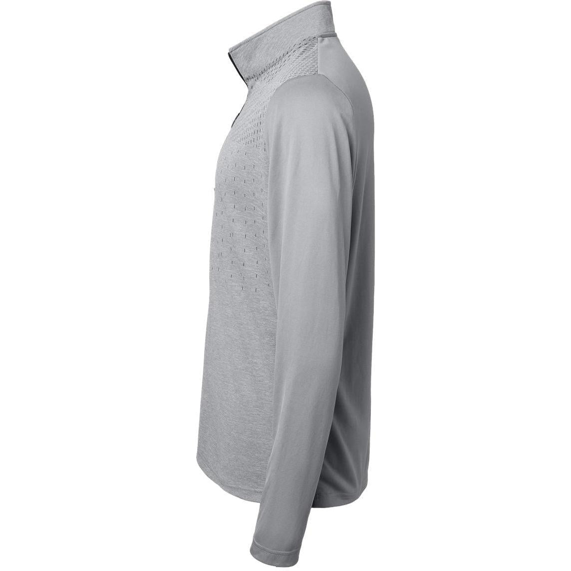 no-logo Adidas Heather Block Print Quarter-Zip Pullover-Outerwear-Adidas-Thread Logic