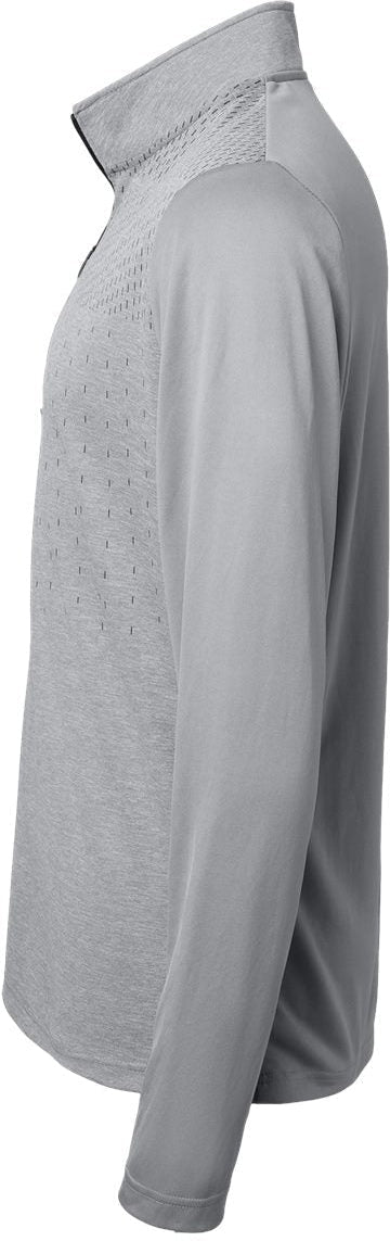 no-logo Adidas Heather Block Print Quarter-Zip Pullover-Outerwear-Adidas-Thread Logic