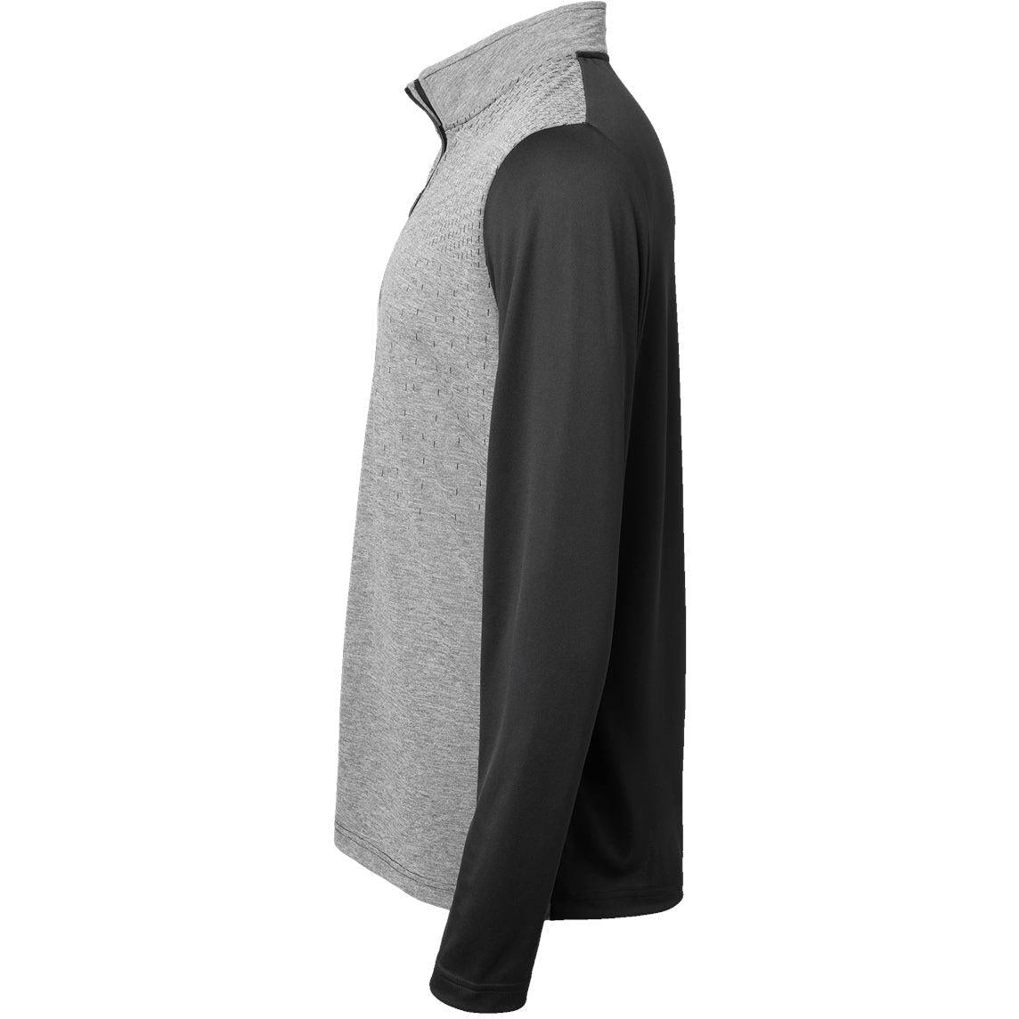no-logo Adidas Heather Block Print Quarter-Zip Pullover-Outerwear-Adidas-Thread Logic