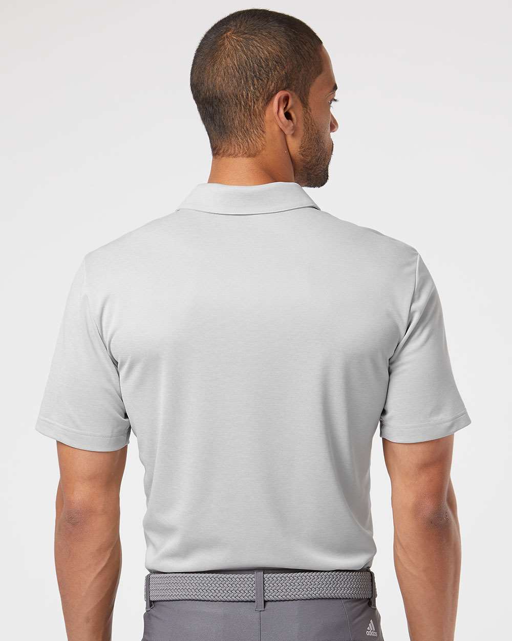 no-logo Adidas Heathered Colorblock 3-Stripes Sport Shirt-Men's Polos-Adidas-Thread Logic