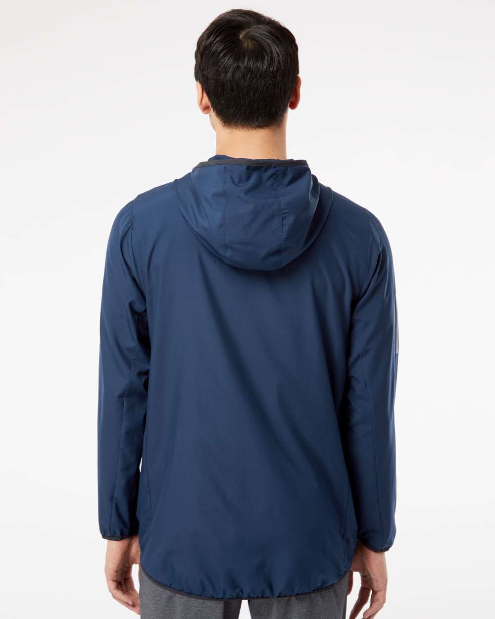 no-logo Adidas Hooded Full-Zip Windbreaker-Outerwear-Adidas-Thread Logic