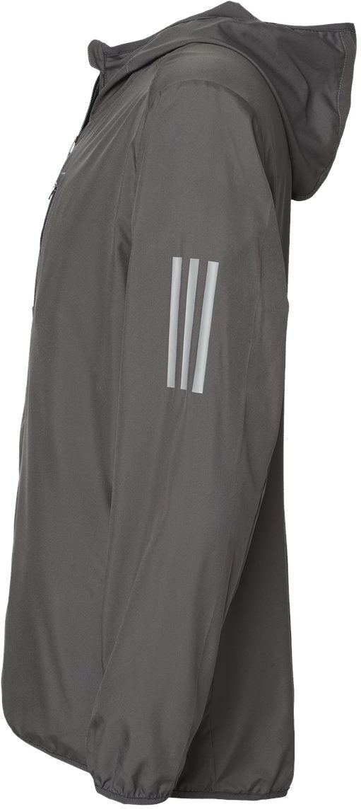 no-logo Adidas Hooded Full-Zip Windbreaker-Outerwear-Adidas-Thread Logic