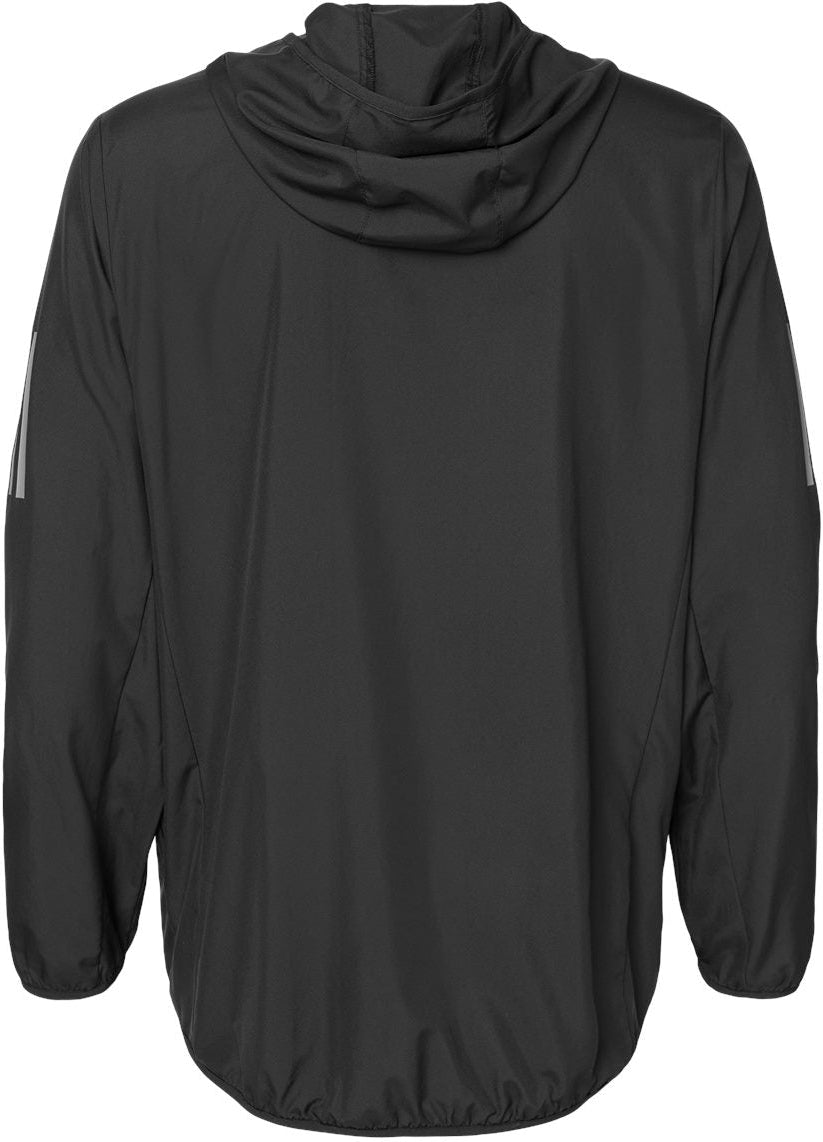 no-logo Adidas Hooded Full-Zip Windbreaker-Outerwear-Adidas-Thread Logic