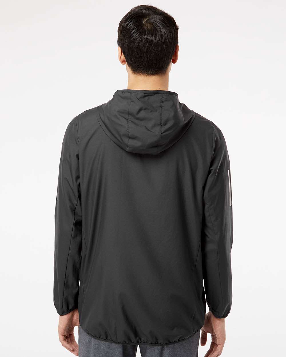 no-logo Adidas Hooded Full-Zip Windbreaker-Outerwear-Adidas-Thread Logic