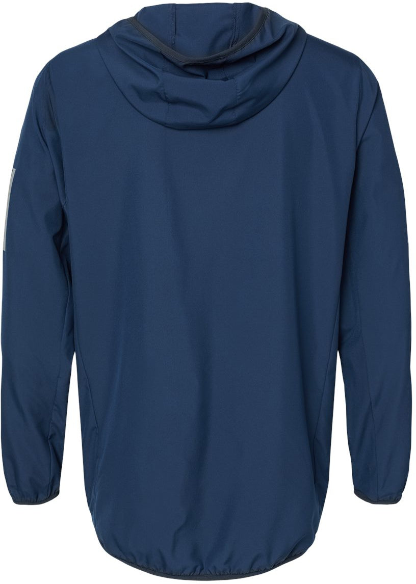 no-logo Adidas Hooded Full-Zip Windbreaker-Outerwear-Adidas-Thread Logic