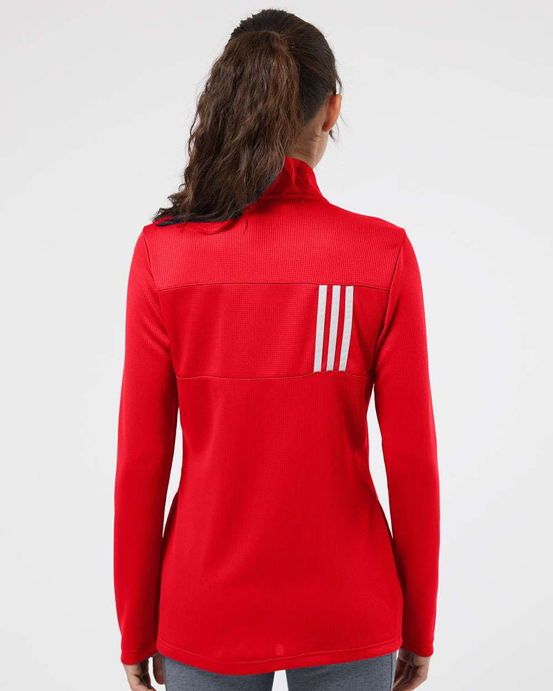 no-logo Adidas Ladies 3-Stripes Double Knit Full-Zip-Ladies Layering-Adidas-Thread Logic