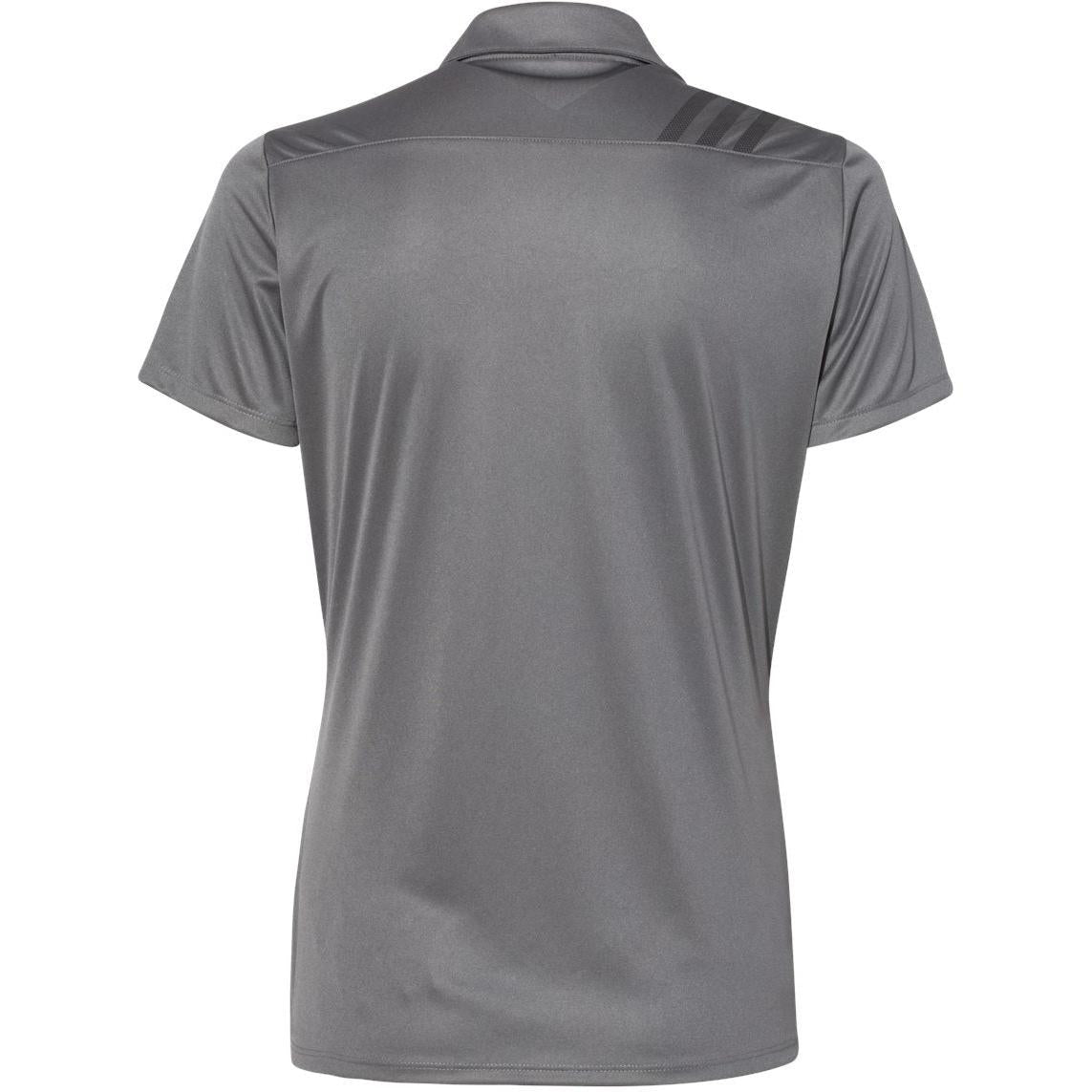 no-logo Adidas Women's 3-Stripes Shoulder Polo-Ladies Polos-Adidas-Thread Logic