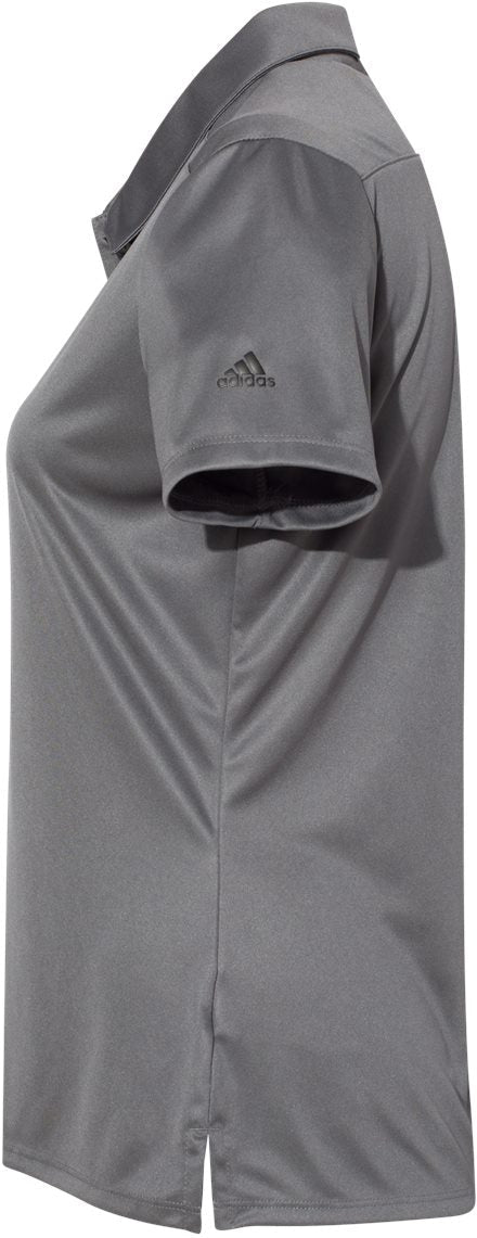 no-logo Adidas Ladies 3-Stripes Shoulder Polo-Ladies Polos-Adidas-Thread Logic