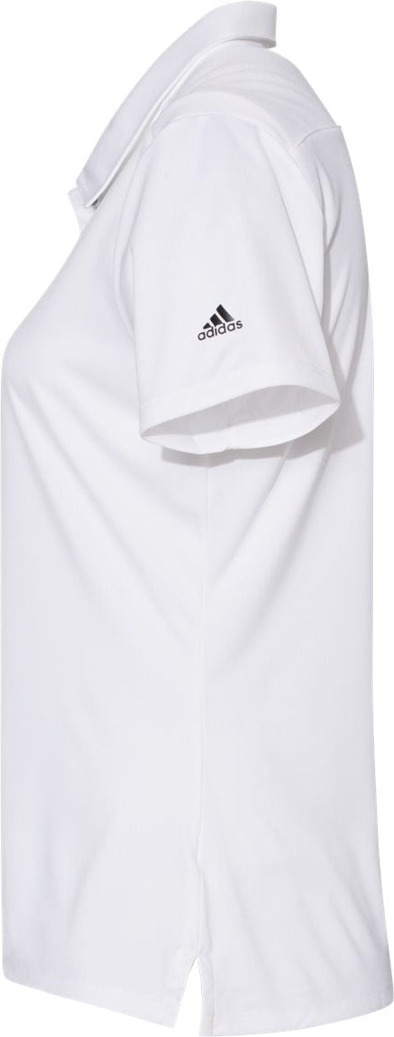 no-logo Adidas Ladies 3-Stripes Shoulder Polo-Ladies Polos-Adidas-Thread Logic