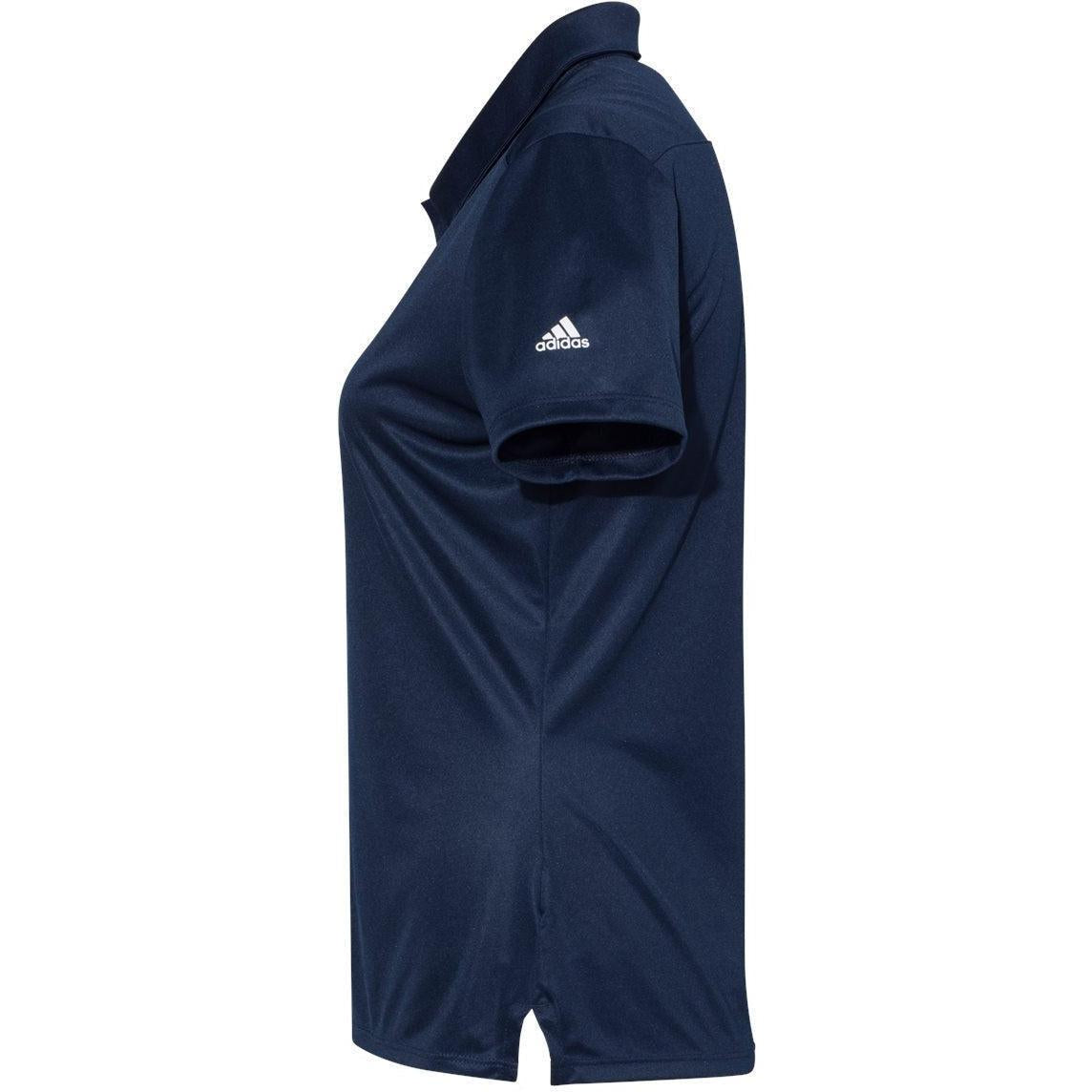 no-logo Adidas Women's 3-Stripes Shoulder Polo-Ladies Polos-Adidas-Thread Logic
