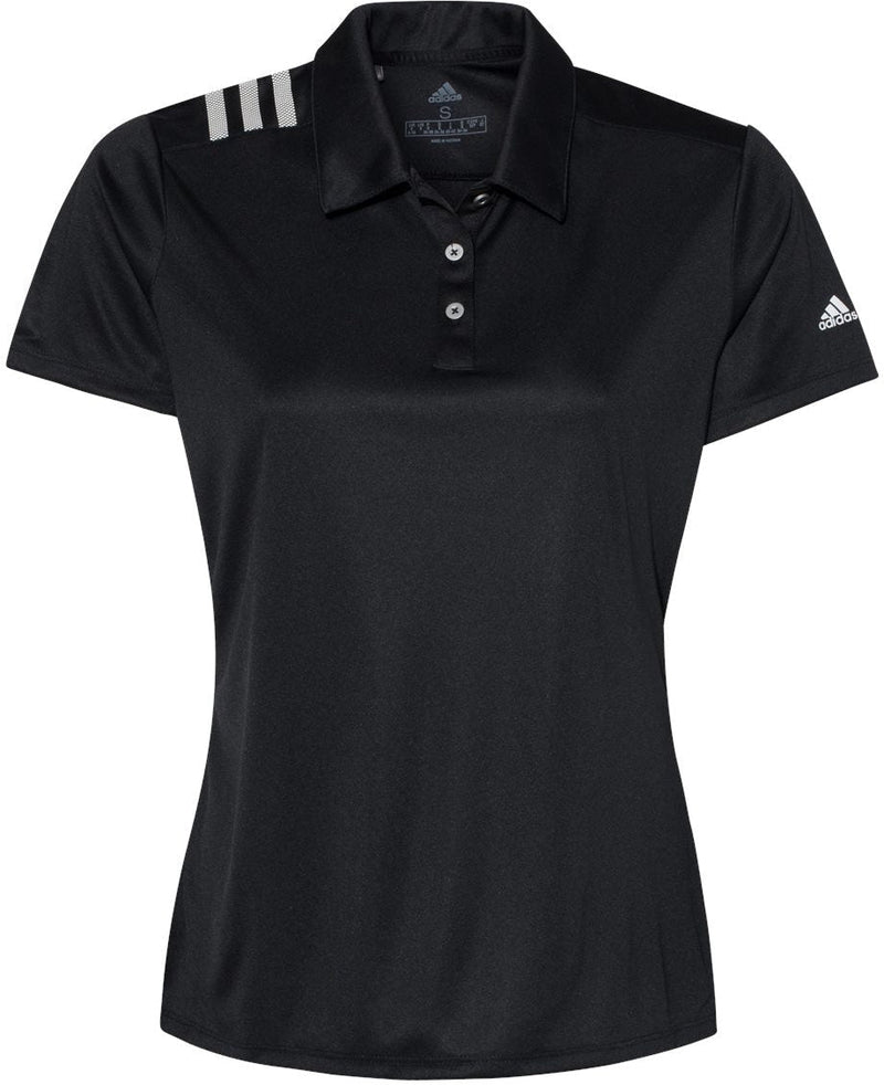 Adidas Ladies 3-Stripes Shoulder Polo