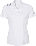 Adidas Ladies 3-Stripes Shoulder Polo