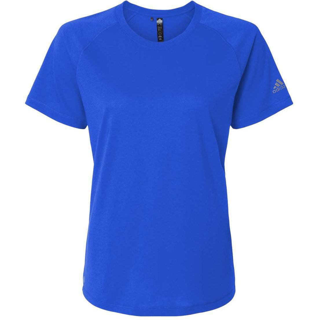 no-logo Adidas Ladies Blended T-Shirt-Apparel-Adidas-Collegiate Royal-S-Thread Logic