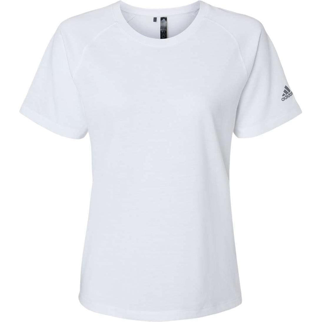 no-logo Adidas Ladies Blended T-Shirt-Apparel-Adidas-White-S-Thread Logic