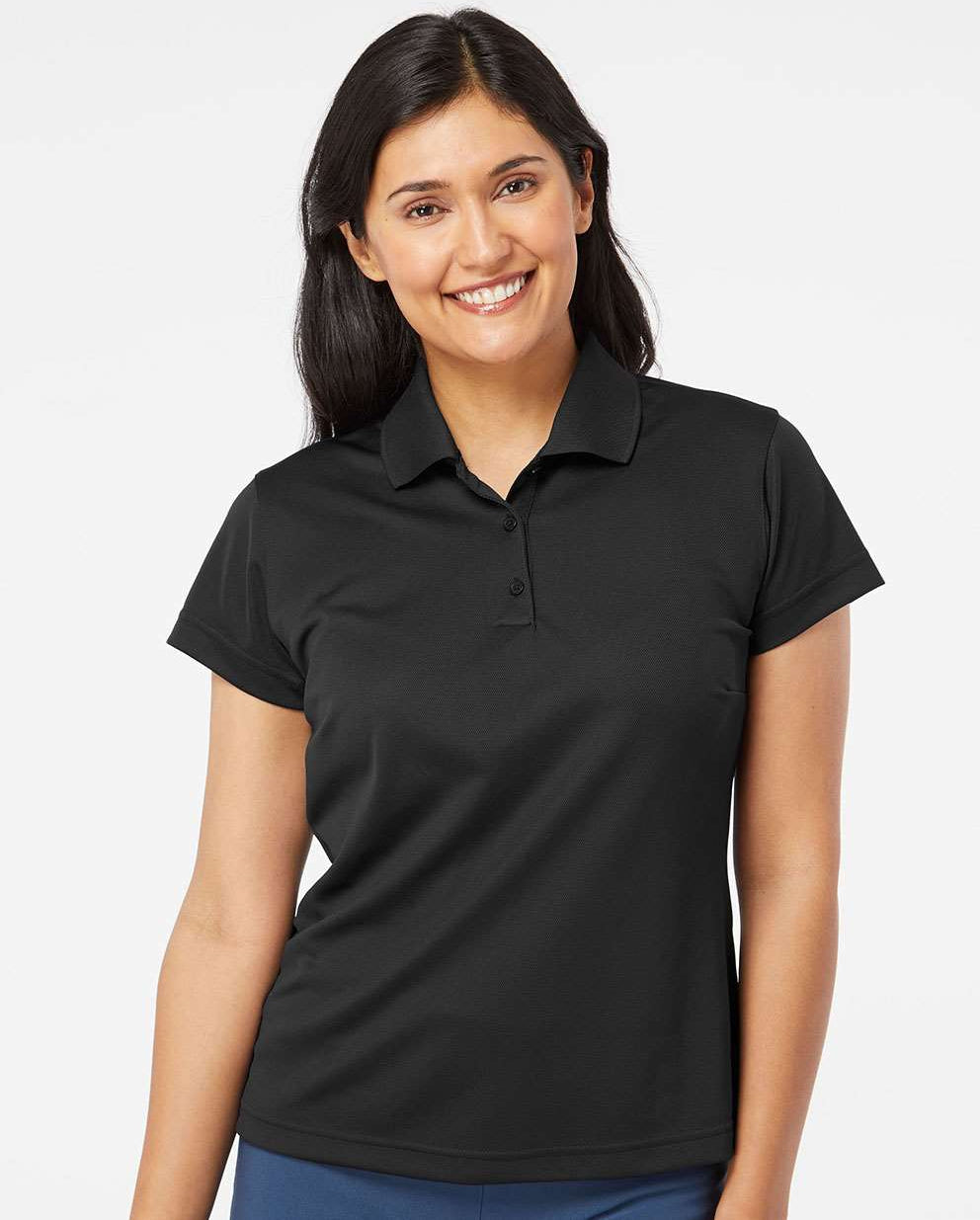 no-logo Adidas Ladies Climalite Basic Polo Shirt -Ladies Polos-Adidas-Thread Logic
