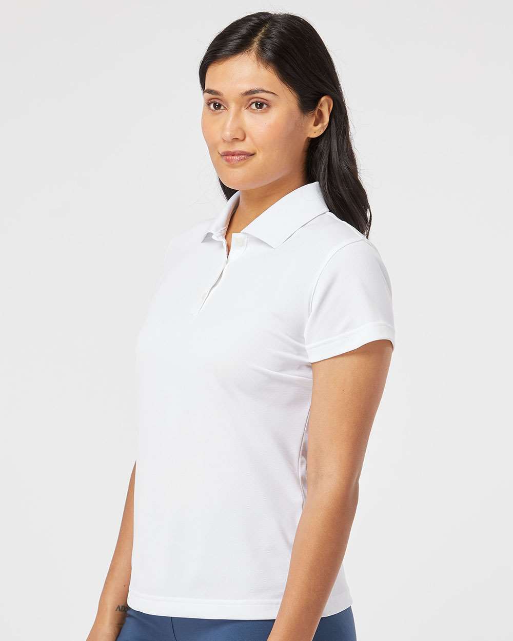 no-logo Adidas Ladies Climalite Basic Polo Shirt -Ladies Polos-Adidas-Thread Logic