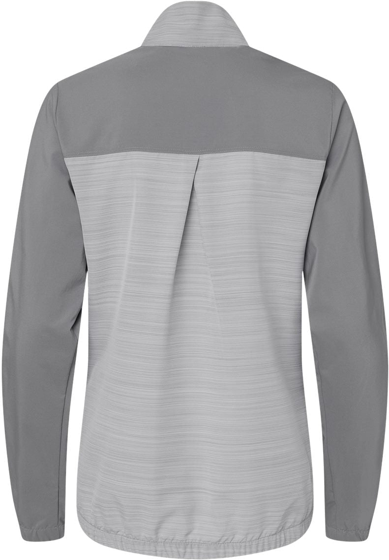 no-logo Adidas Ladies Heather Block Full-Zip Wind Jacket-Outerwear-Adidas-Thread Logic