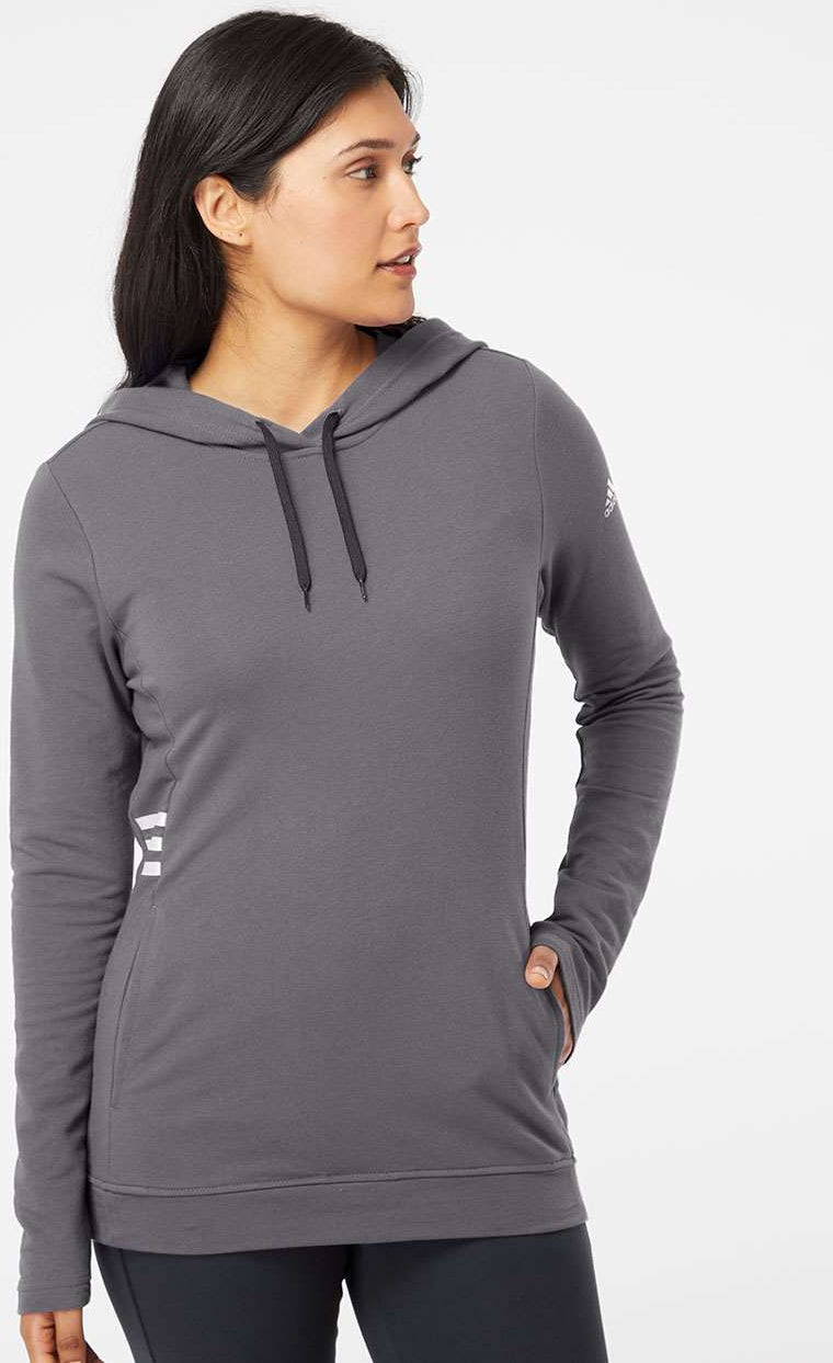 no-logo Adidas Ladies Lightweight Hooded Sweatshirt-Ladies Layering-Adidas-Thread Logic