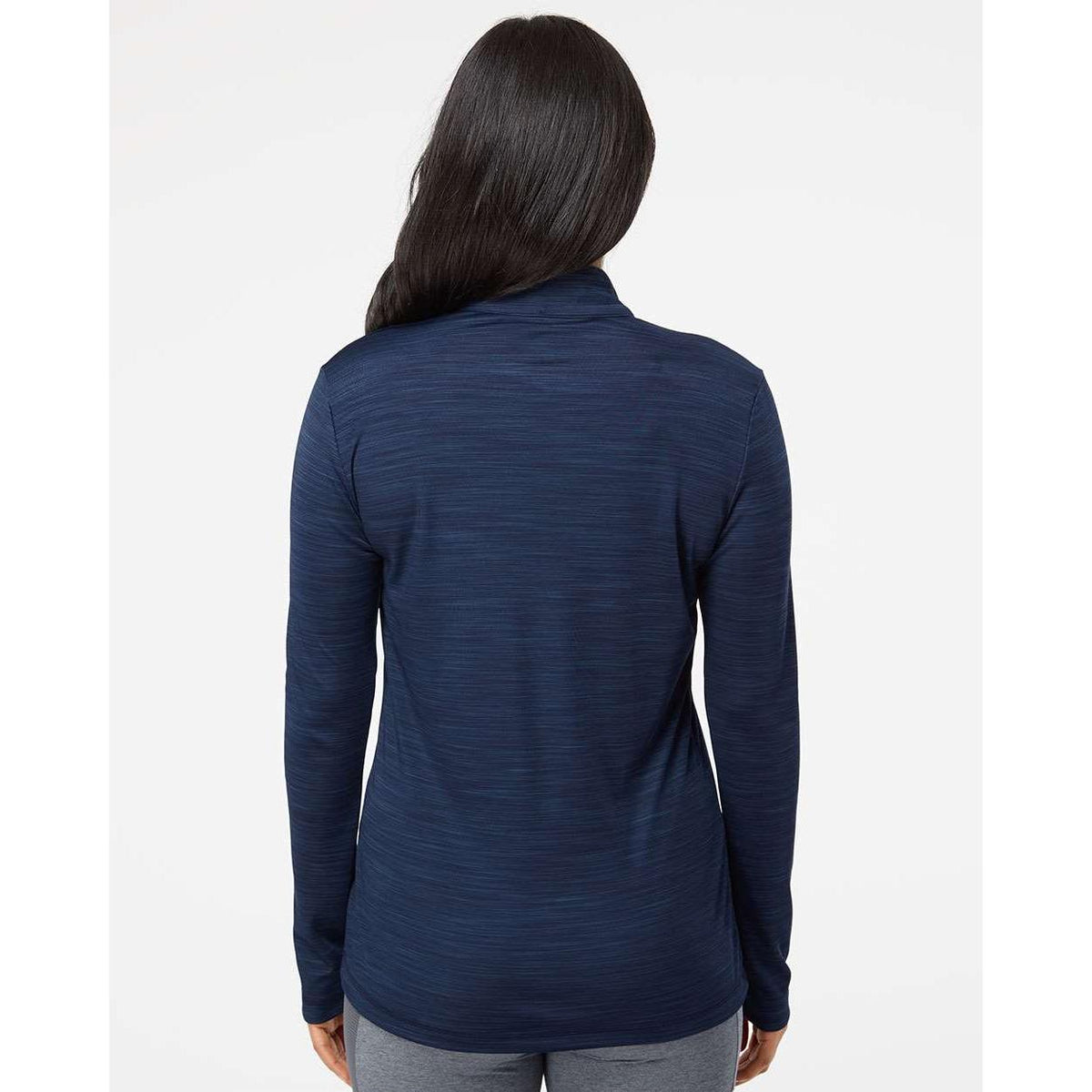 no-logo Adidas Women's Lightweight Mélange QuarterZip Pullover-Quarter Zips-Adidas-Thread Logic