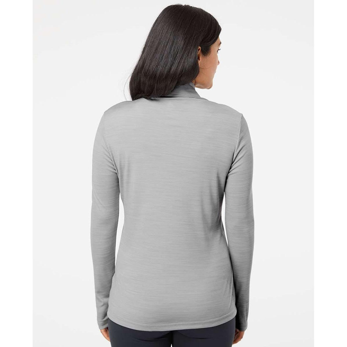no-logo Adidas Women's Lightweight Mélange QuarterZip Pullover-Quarter Zips-Adidas-Thread Logic