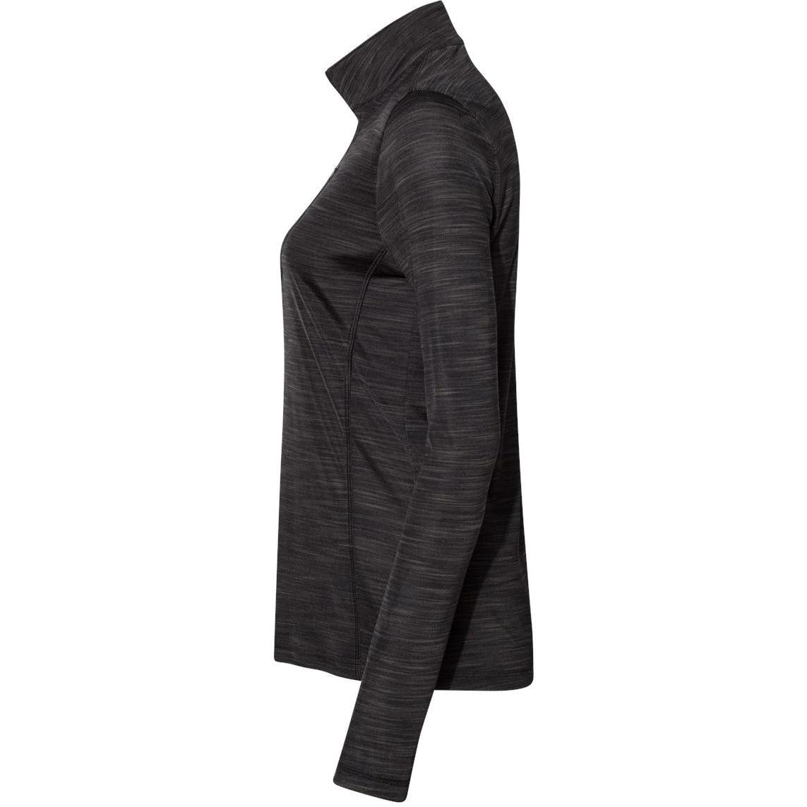 no-logo Adidas Women's Lightweight Mélange QuarterZip Pullover-Quarter Zips-Adidas-Thread Logic