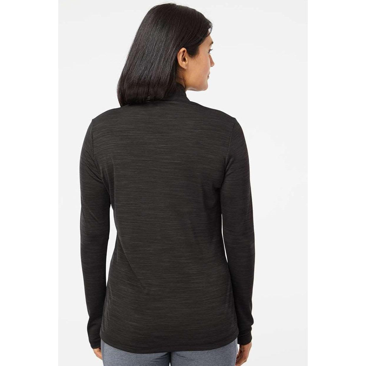 no-logo Adidas Women's Lightweight Mélange QuarterZip Pullover-Quarter Zips-Adidas-Thread Logic