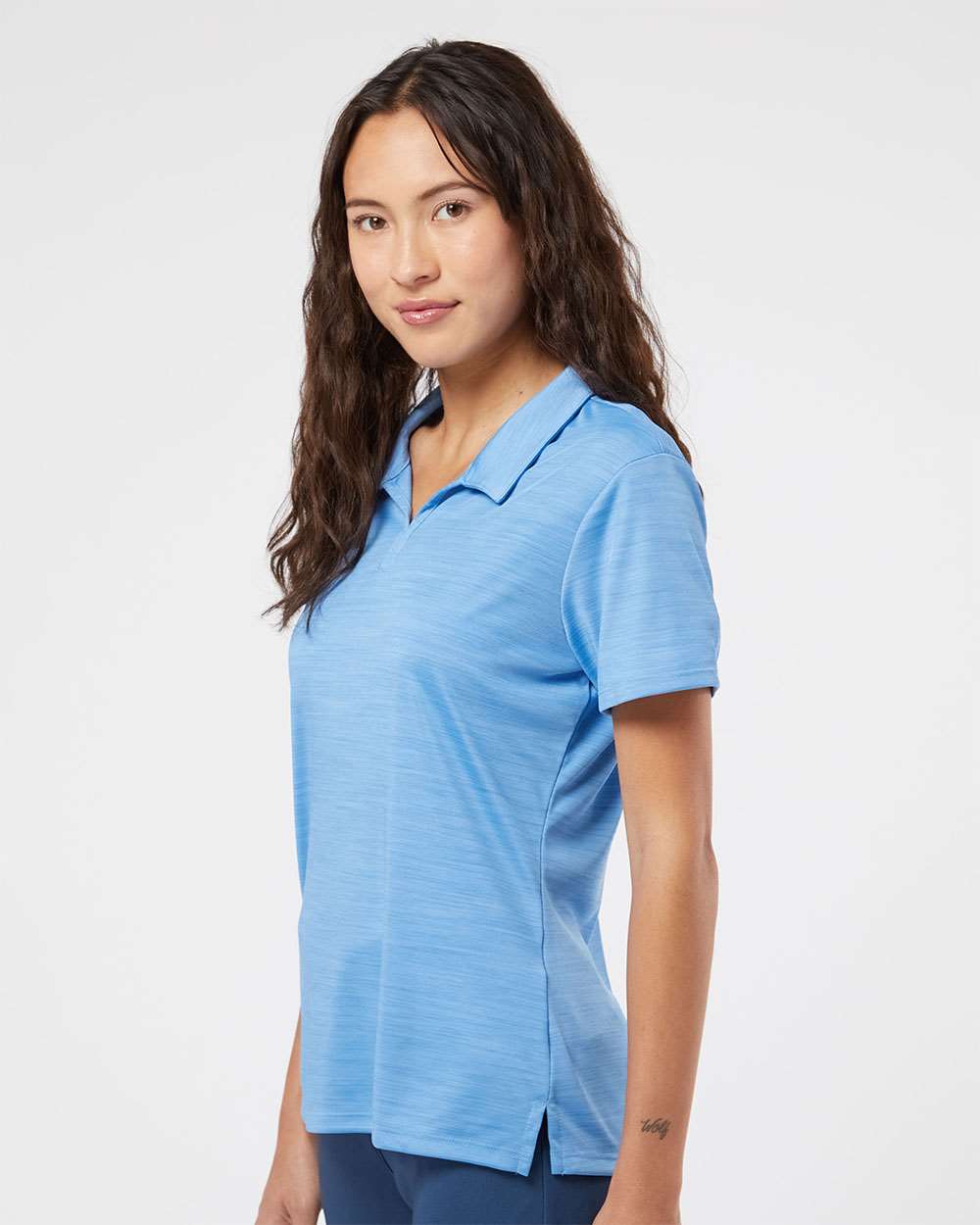 no-logo Adidas Ladies Mélange Polo-Ladies Polos-Adidas-Thread Logic