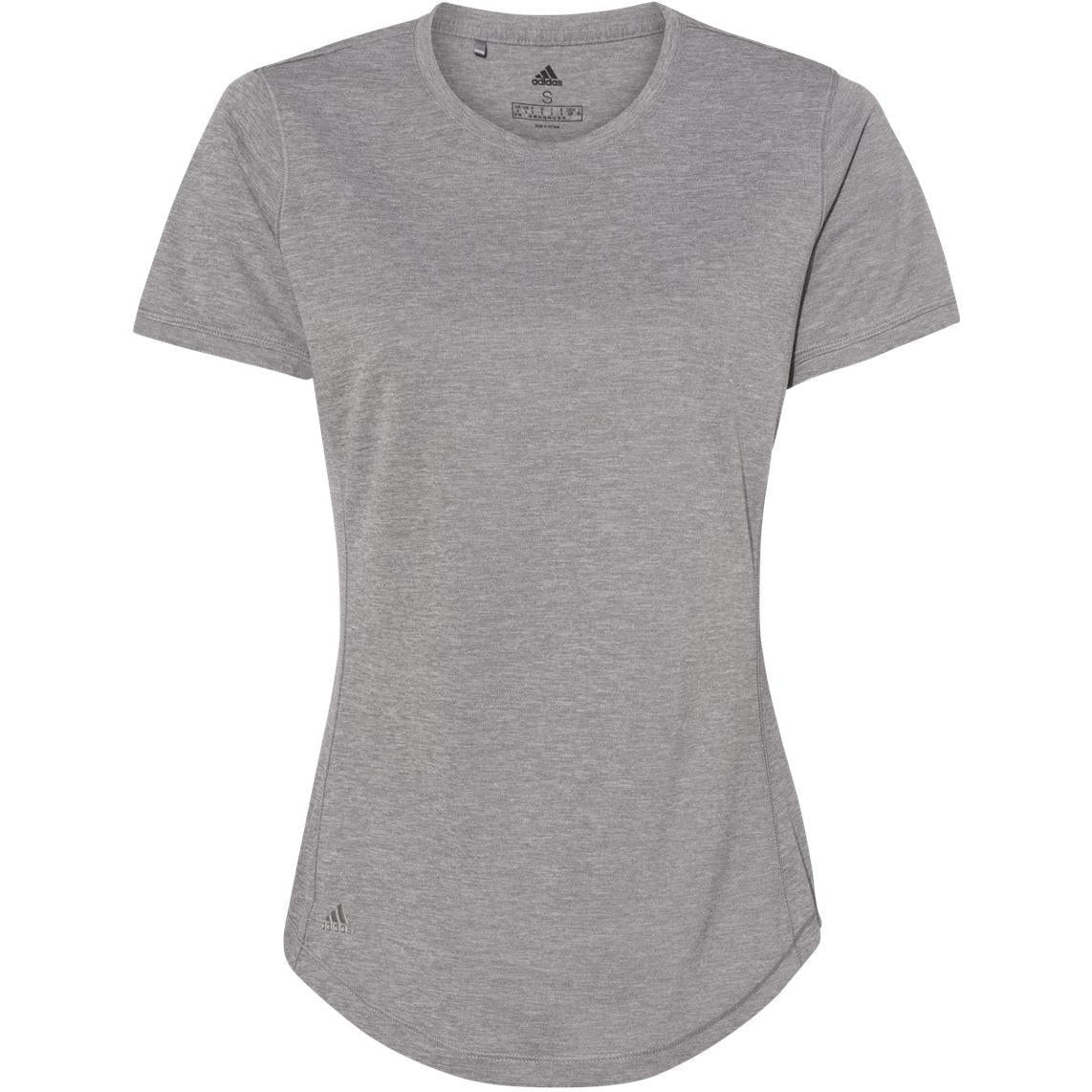 no-logo Adidas Women's Sport TShirt-Polos-Adidas-Grey Three Heather-S-Thread Logic