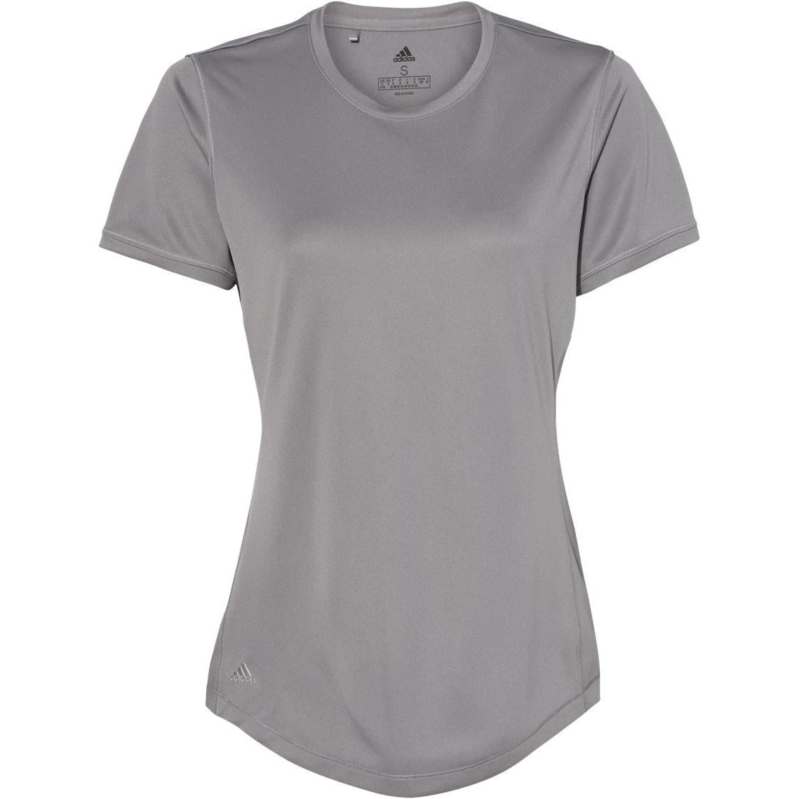 no-logo Adidas Women's Sport TShirt-Polos-Adidas-Grey Three-S-Thread Logic