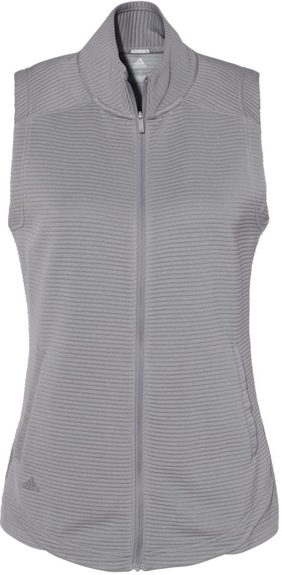 Adidas Ladies Textured Full-Zip Vest