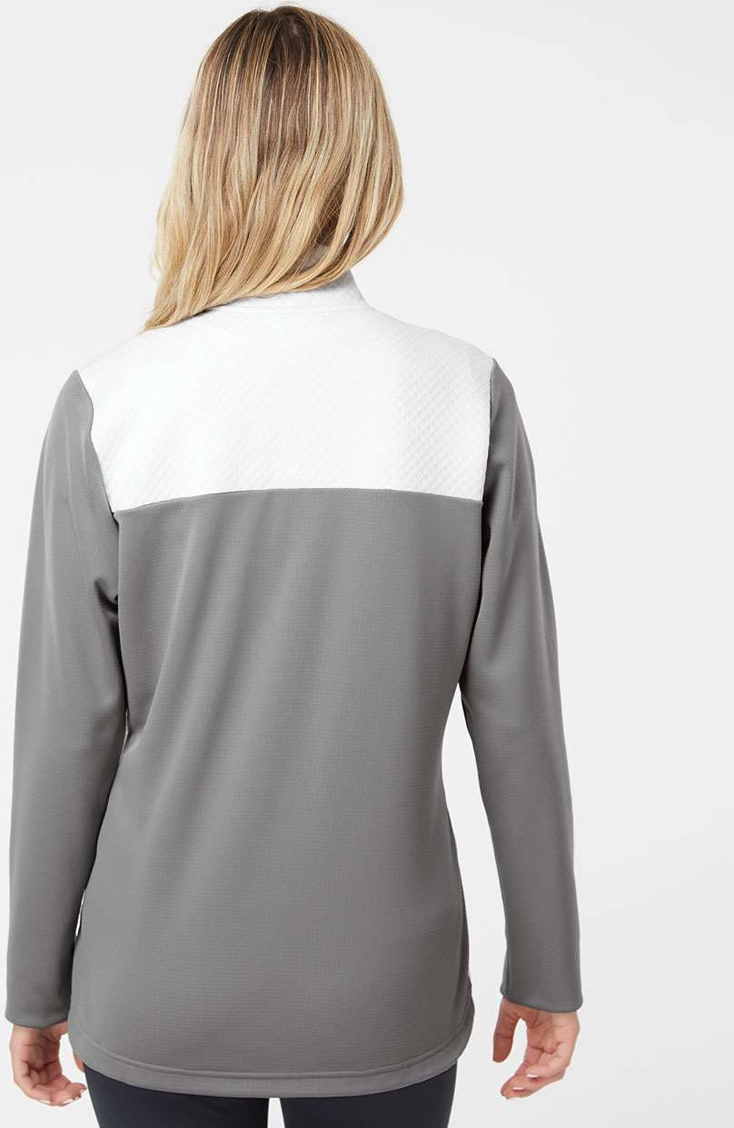 no-logo Adidas Ladies Textured Mixed Media Full-Zip Jacket-Outerwear-Adidas-Thread Logic