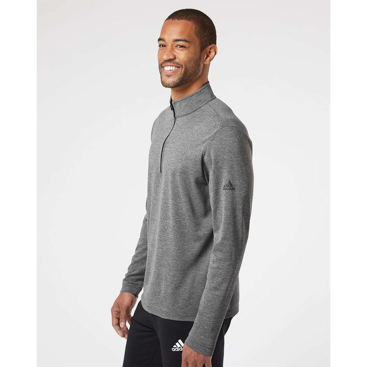 no-logo Adidas Lightweight Quarter-Zip Pullover-Fleece-Adidas-Thread Logic