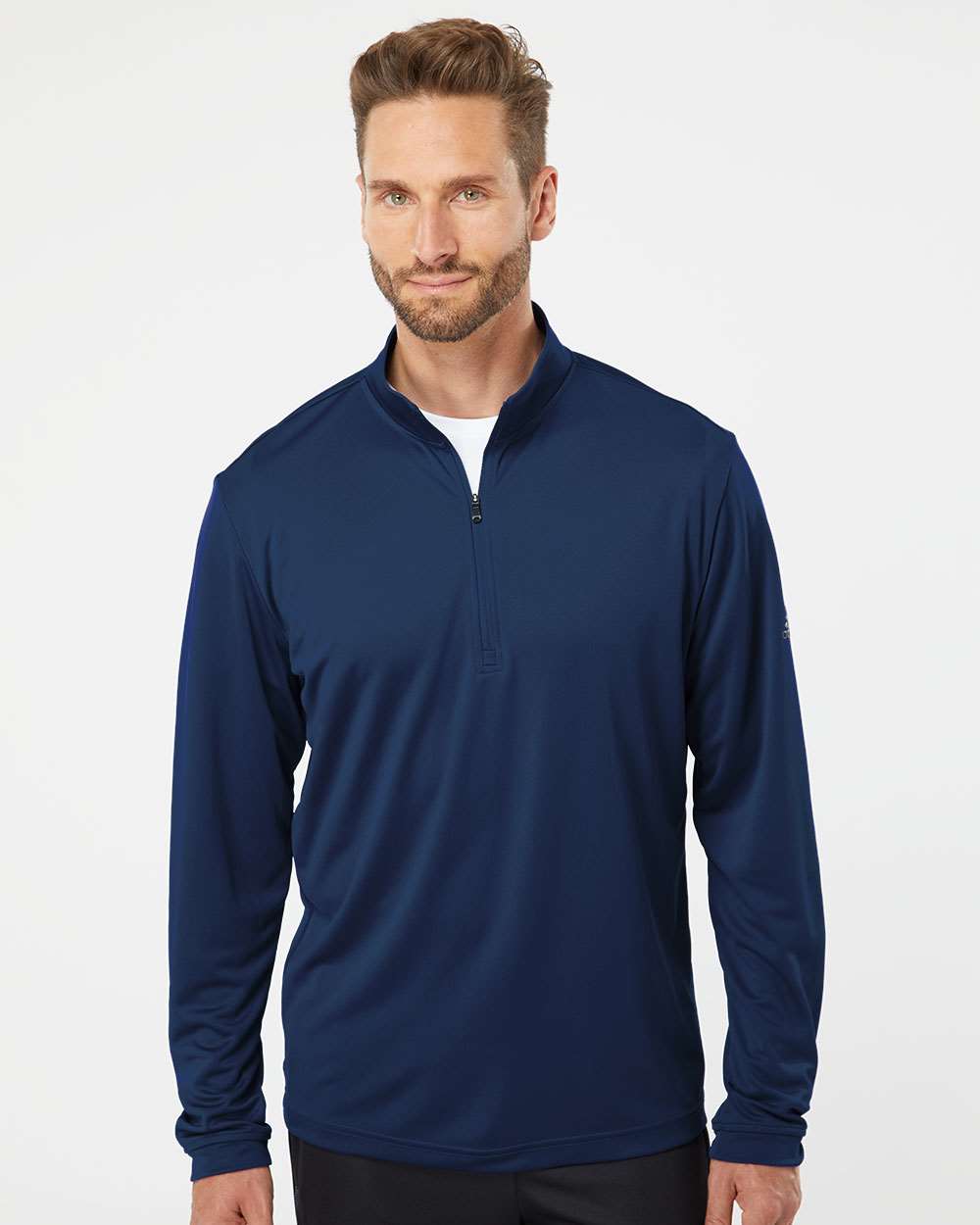 no-logo Adidas Lightweight Quarter-Zip Pullover-Fleece-Adidas-Thread Logic