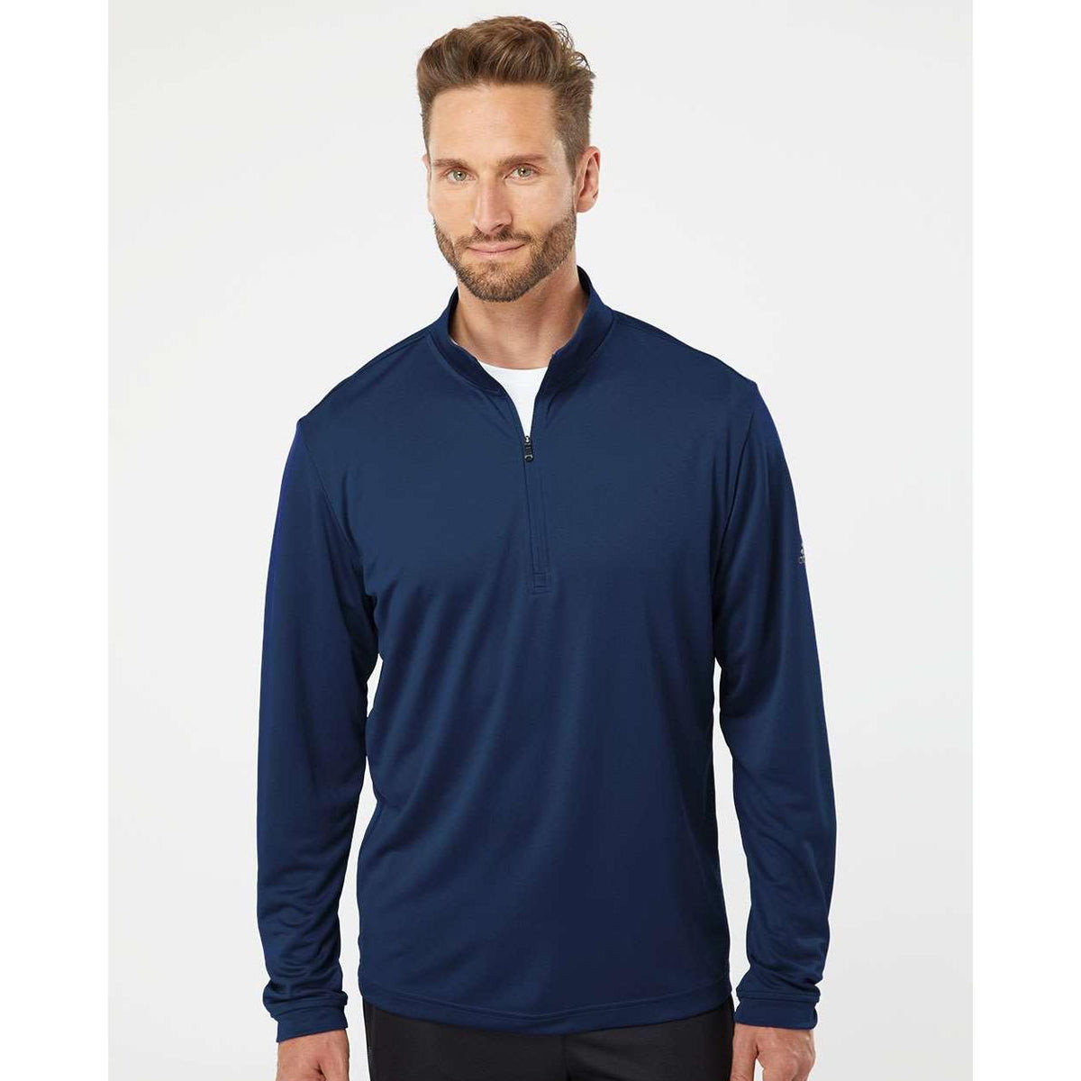 no-logo Adidas Lightweight Quarter-Zip Pullover-Fleece-Adidas-Thread Logic