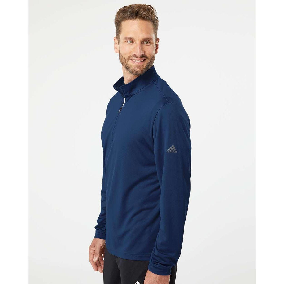 no-logo Adidas Lightweight Quarter-Zip Pullover-Fleece-Adidas-Thread Logic