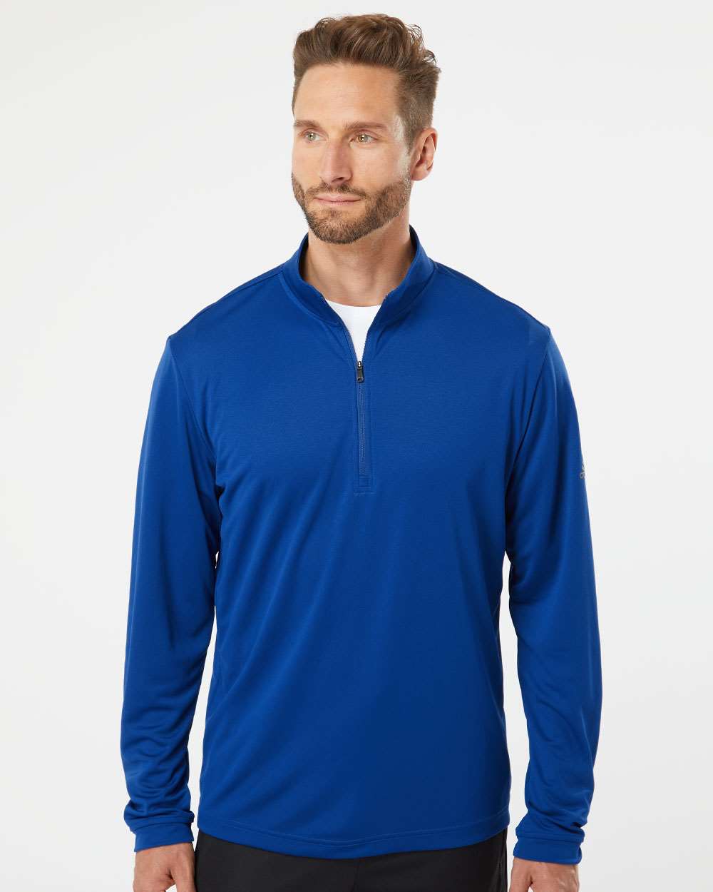 no-logo Adidas Lightweight Quarter-Zip Pullover-Fleece-Adidas-Thread Logic