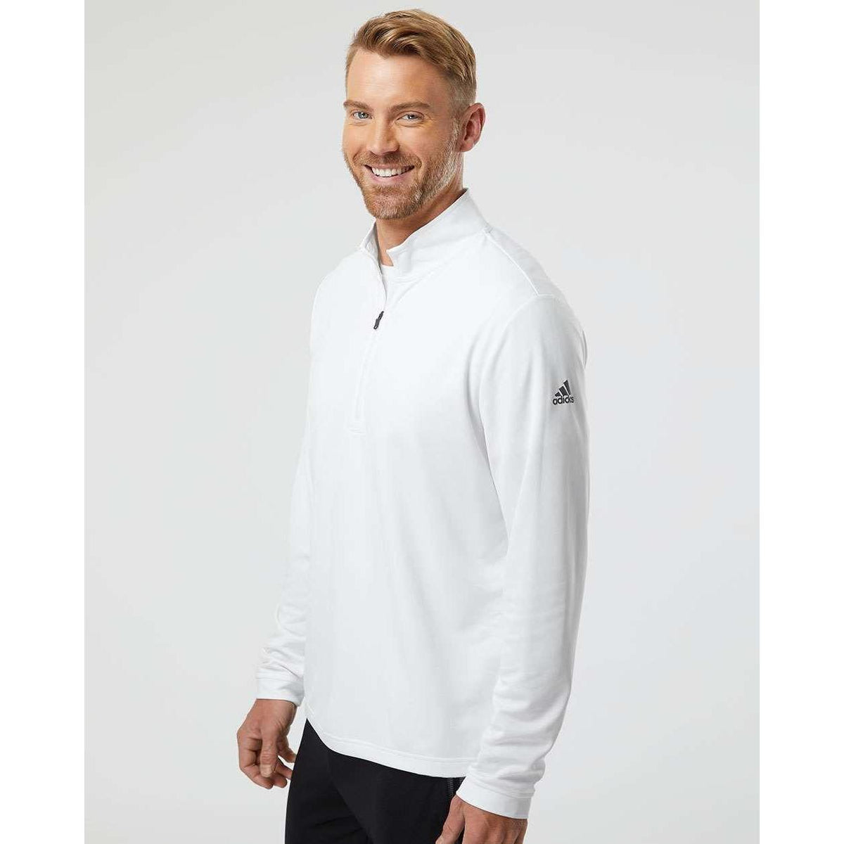 no-logo Adidas Lightweight Quarter-Zip Pullover-Fleece-Adidas-Thread Logic