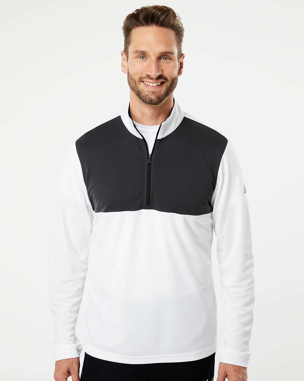 no-logo Adidas Lightweight QuarterZip Pullover-Men's Layering-Adidas-Thread Logic